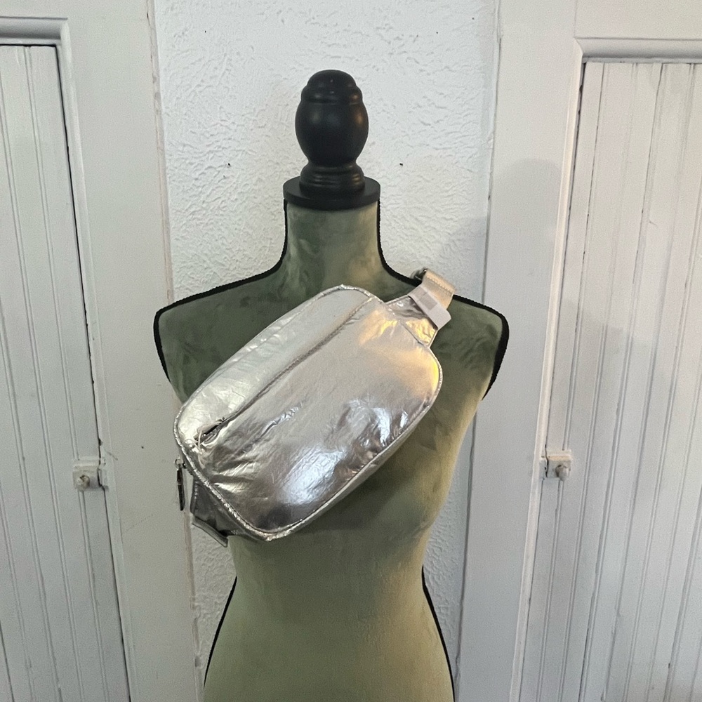 Silver Women's Crossbody Bag